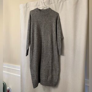ASOS Grey Sweater Midi Dress